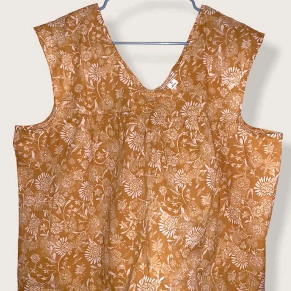 yellow floral tank
